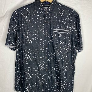 Denim & Flower - Slim Fit Bird Print Button Down